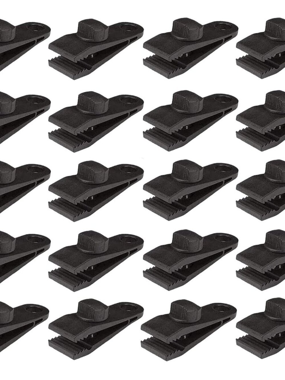 Tarp Clips, Lock Grip, Clamps Withstand 60mph Strong Wind, 20 Pieces